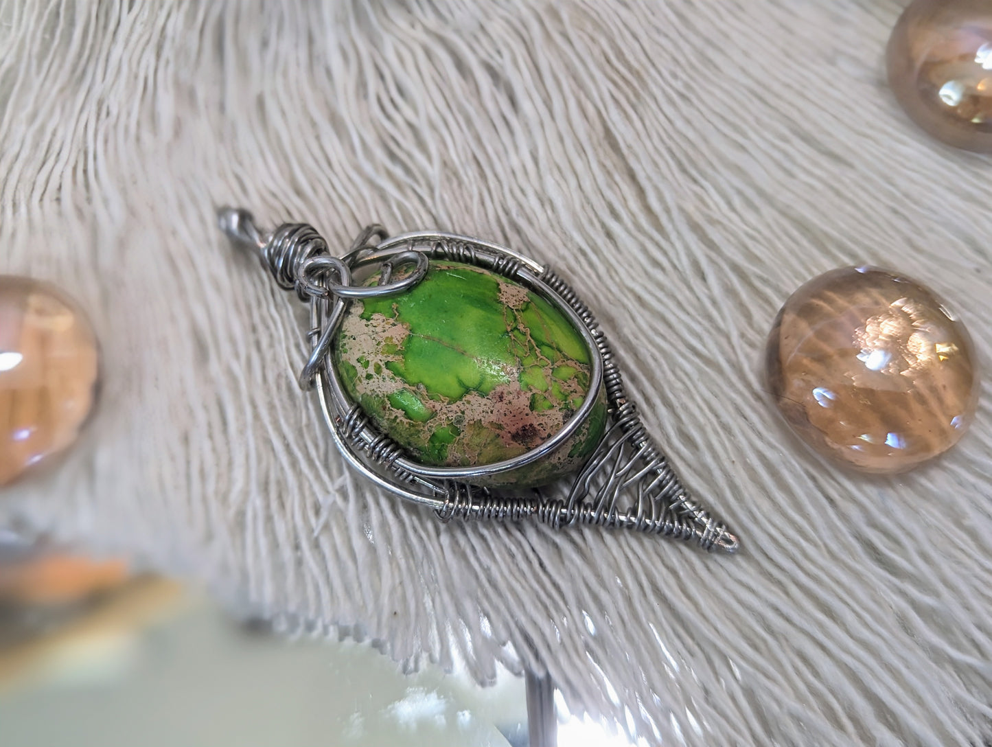 Lime π Green Moss Agate