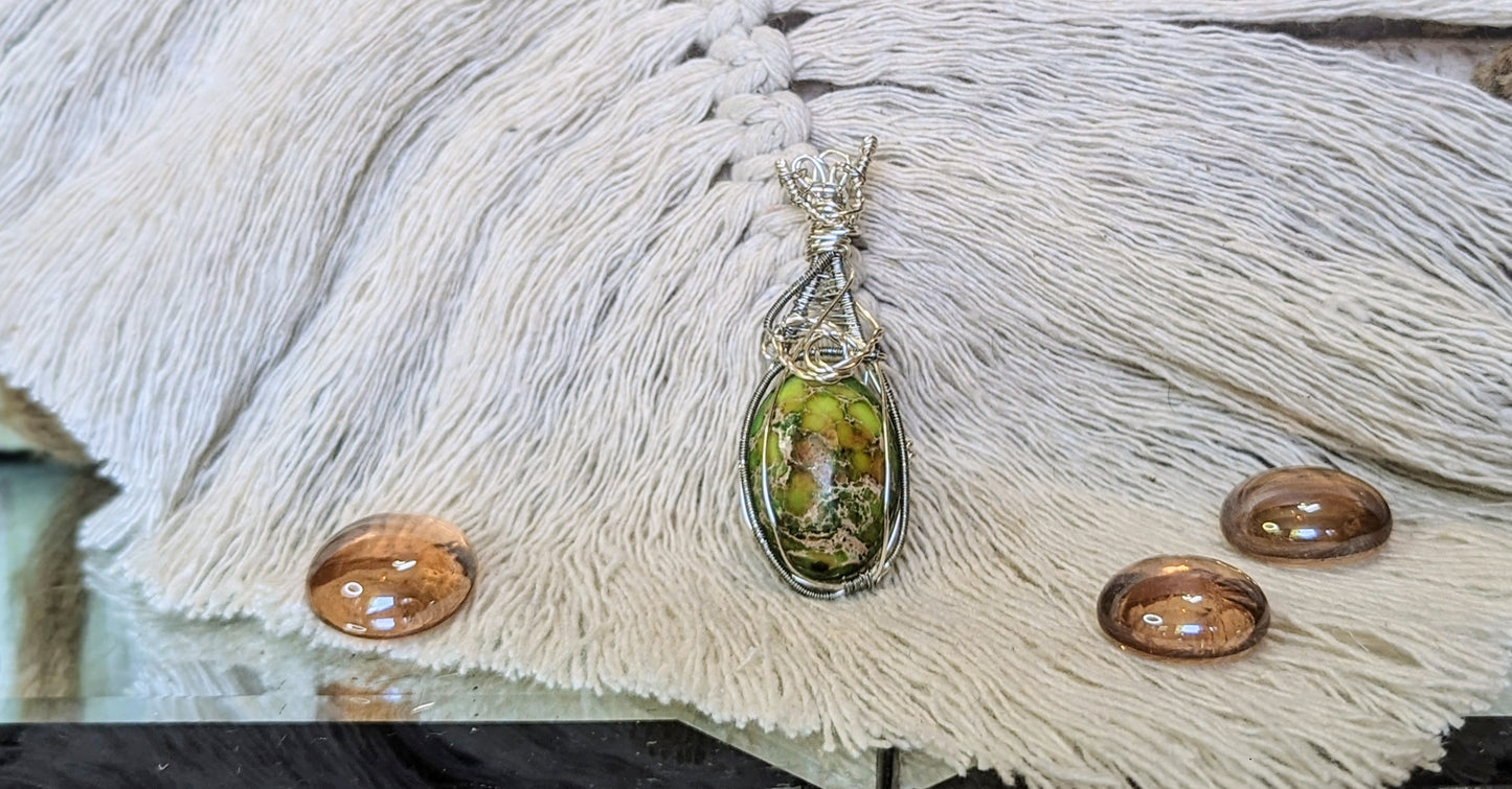 Whispering Emeralds Pendant